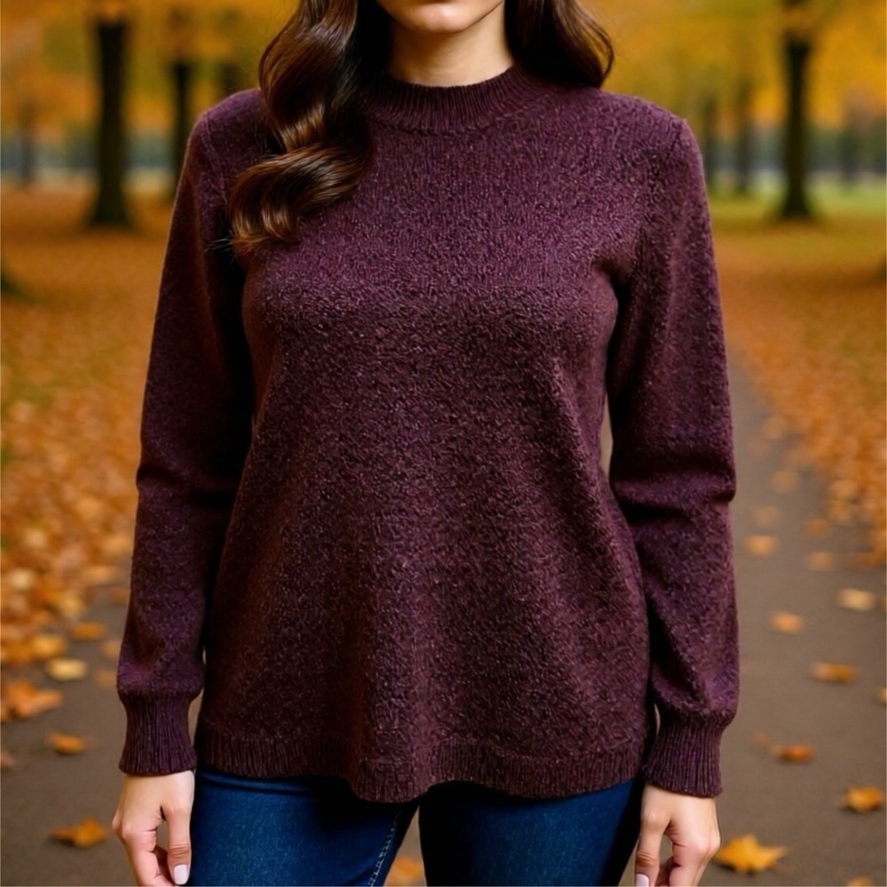 Calvin Klein Deep Purple Knit Sweater